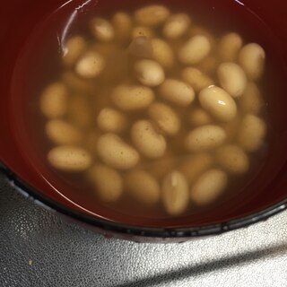 大豆から作った食感ある煮豆！